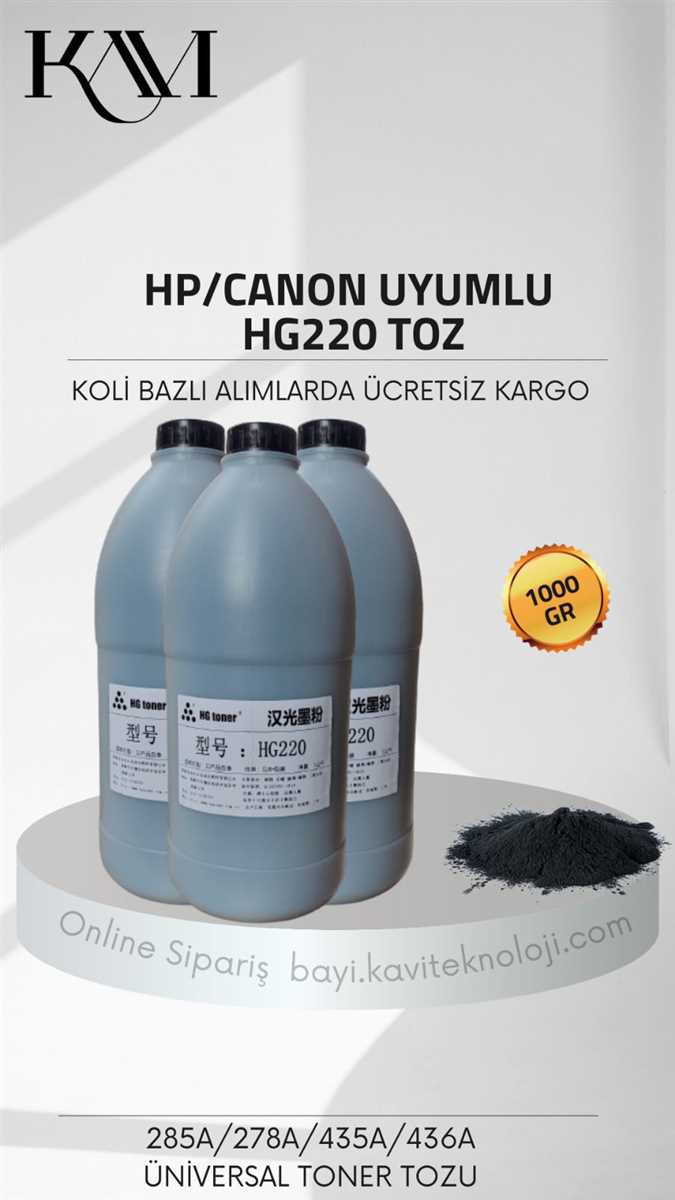 HP HG220 TONER TOZU(1Kg Şişe) 1